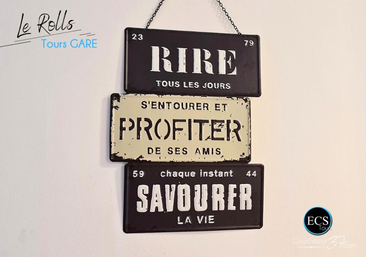 Le Roll's - Centre ville - Proche Gare - Parking privé Tours Esterno foto