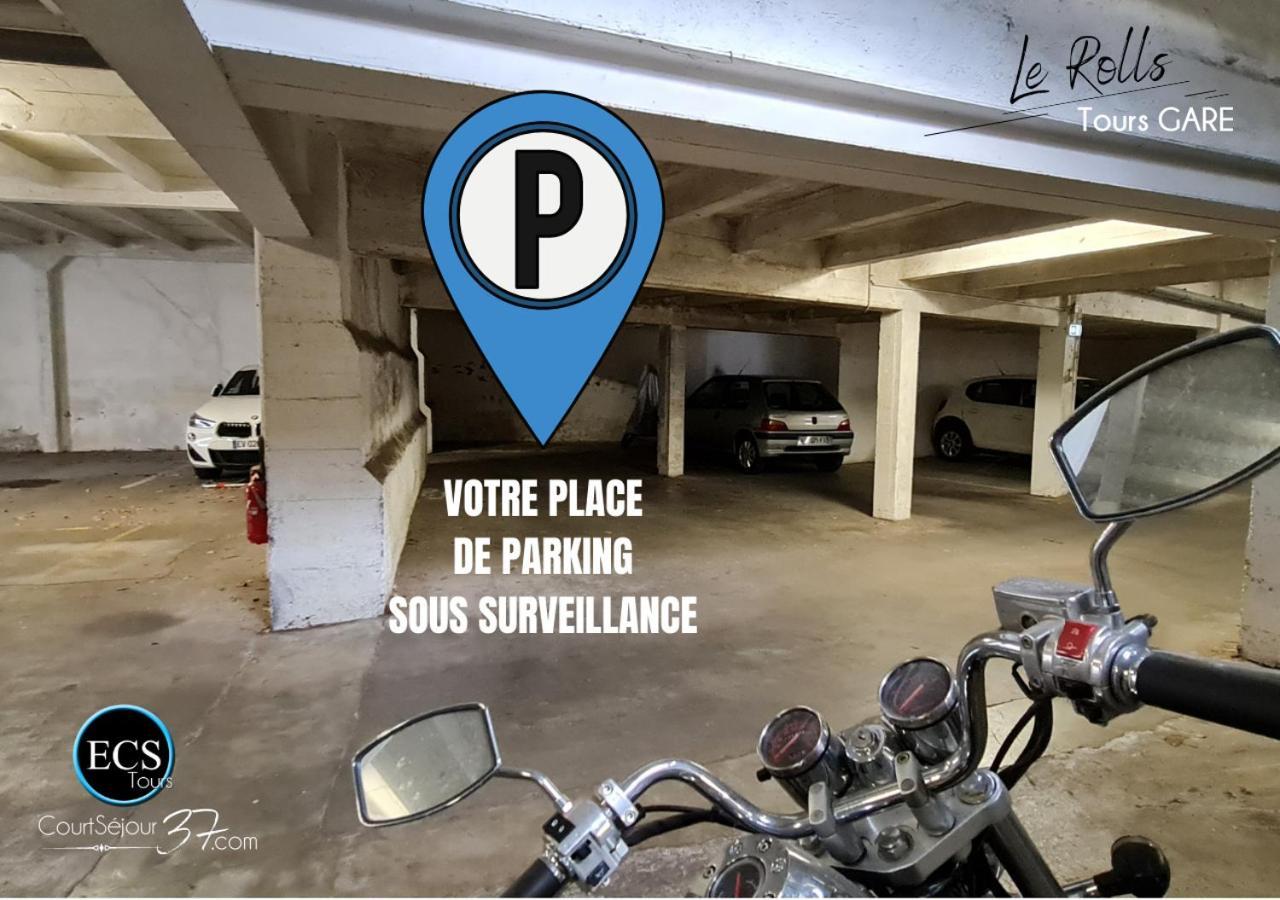 Le Roll's - Centre ville - Proche Gare - Parking privé Tours Esterno foto