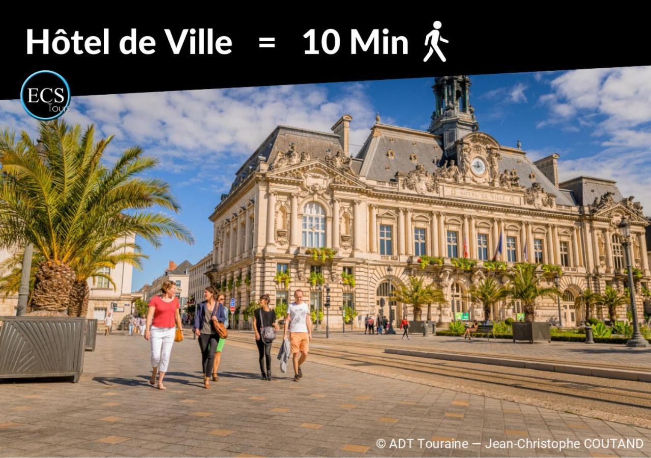 Le Roll's - Centre ville - Proche Gare - Parking privé Tours Esterno foto